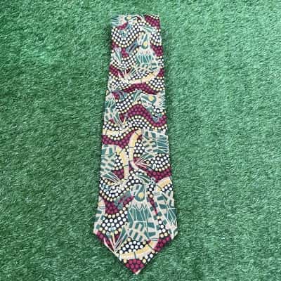 Bulurru Kangaroo Print Silk Tie