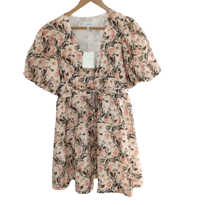 BNWT Steele Womens  Size M Floral Dress Green / Pink  