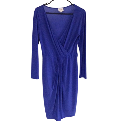 Lema Edison Womens  Size 1 Bodycon Dress / Long Sleeve Dress Blue 