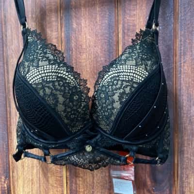 Bras N Things Womens  Size 10F Black  Bra New