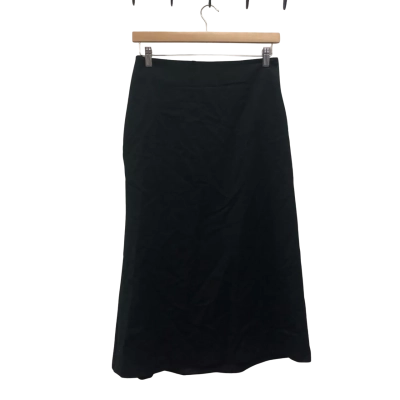 Laura Ashley Womens  Size 10 Midi Skirt Black  