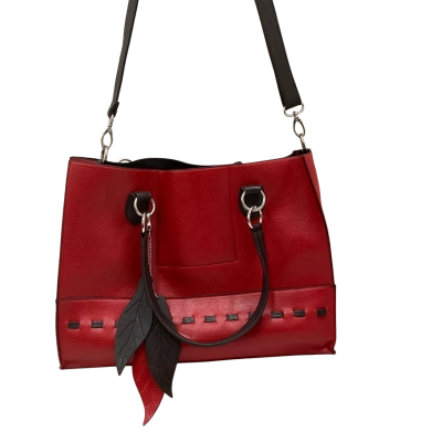  Les Catino - Red & Brown Tote Bag