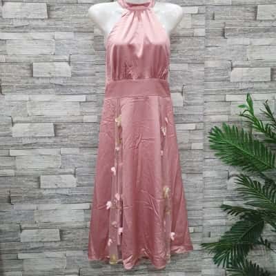 JJ's House Womens  Size 12 / M Midi Dress Pink  