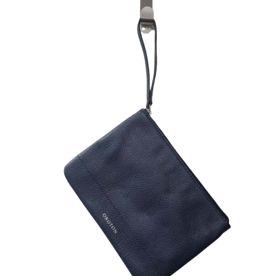 Oroton Women's Wrist Pouch in Navy Blue 