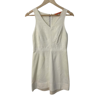 Lisa Ho Womens  Size 8 Mini Dress Cream 