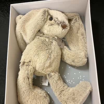 Histoire d’Ours, Paris 1985, Plush, Beige, Bunny, Toy. 