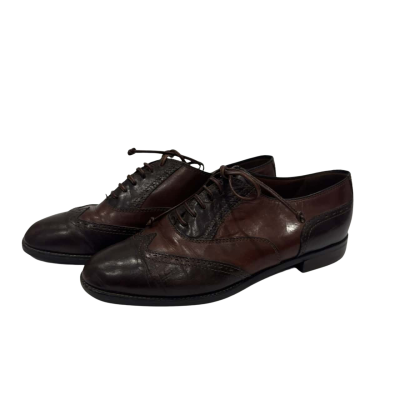 Bruno Magli  Womens  Size 37.5 Leather Shoes Brown 