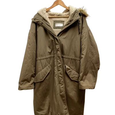 Asos Design Womens  Size 18 Khaki Coat