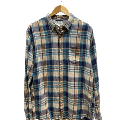 Country Road Mens Size L Blue Checked Shirt
