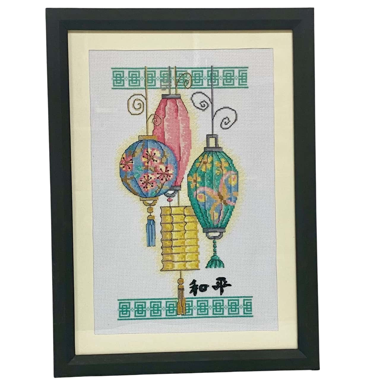 Japanese Lanterns Cross Stitch 34cm x 47cm