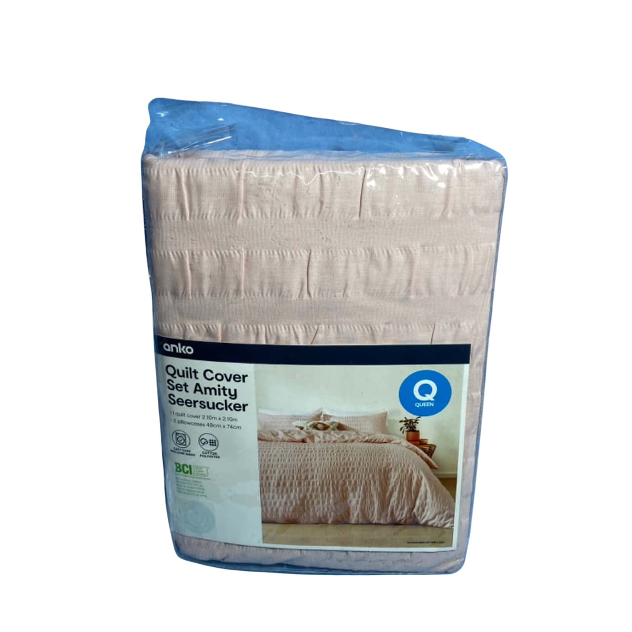 Anko Quilt Cover Set Amity Seesucker Queen Size (s)