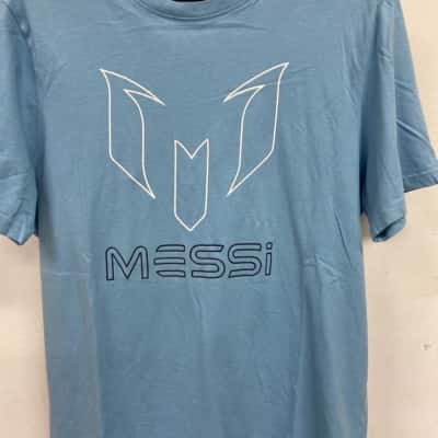 Messi Mens  Size L Short Sleeve T-shirt Blue 