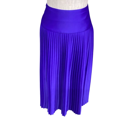 Anne Lewis  Womens  Size 8 Pleated Skirt Blue 