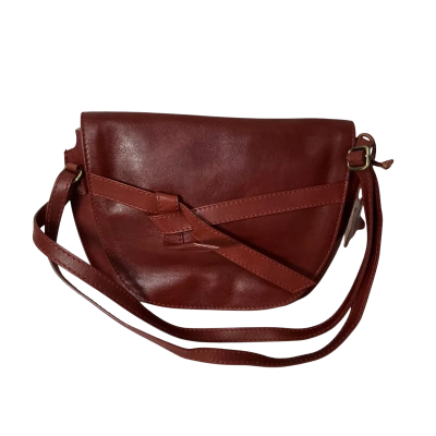 Colorado Womens Reddish Brown Genuine Leather Cross Body Shoulder Bag