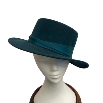 Helen Kaminski Womens  Size L Fedora Green 