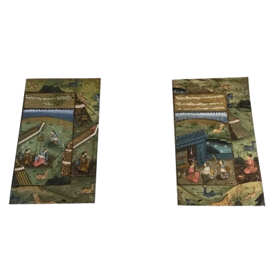 Middle Eastern Miniature Paintings  on Paper as pictured