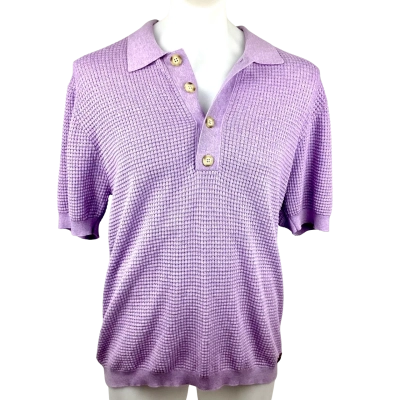 Country Road Mens Cotton Knit T-Shirt - Wisteria Size Large