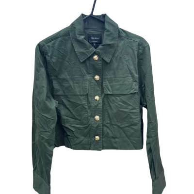 Decjuba Womens  Size 10 Liv Utility Jacket Olive 