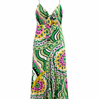 Whyte Valentyne Indigo Tie Front Wide Leg Jumpsuit Size 10 – NWT