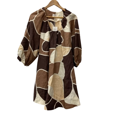 Seed Heritage Woodland Abstract Flared Mini Dress Size 6