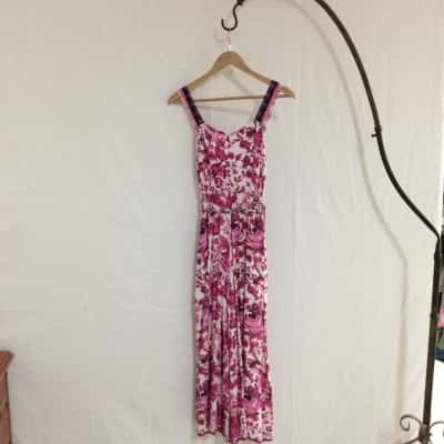 Karen Millen Women's Size 6 Jumpsuit Floral / Other / White 