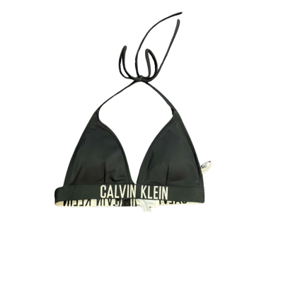 BNWT Calvin Klein Womens  Size S Bikini Top Black  RRP $69.95