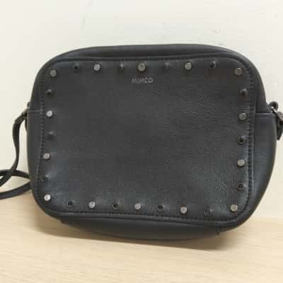 Mimco Womens Black Rectangle Cross Body Bag VGUC