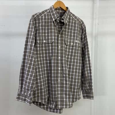  R.M. Williams Stockyard - Mens 100% Cotton Long Sleeve Shirt - Size M - Checked / Multicoloured 