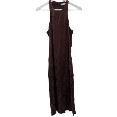 Kookai Womens  Size 36 Midi Dress / Sleeveless Dress  Brown 