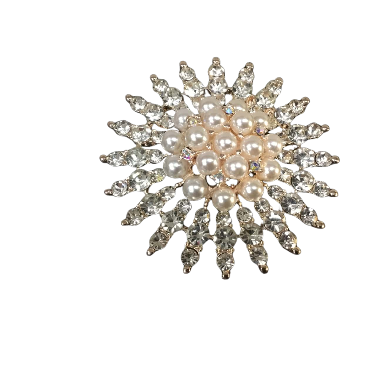 Metal Sparkle & Faux Pearl Brooch (s)