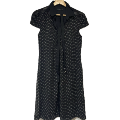 Cachet Womens Spotted Dress Size L Black  / Polka Dot 