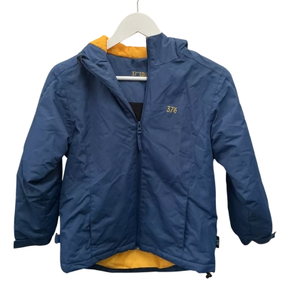  Kids 37 south Size 10 Winter Jacket Black  / Navy Blue / Yellow 