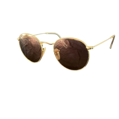 Ray-Ban Womens Round metal sunglasses - gold tone 