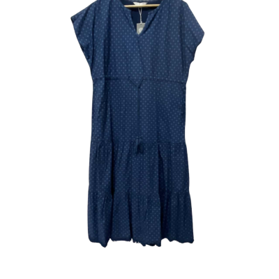 W. Lane Womens  Size 12 Casual Dress / Midi Dress / Short Sleeve Dress  Navy Blue 