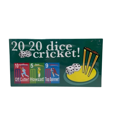 20 20 dice cricket Board Game 