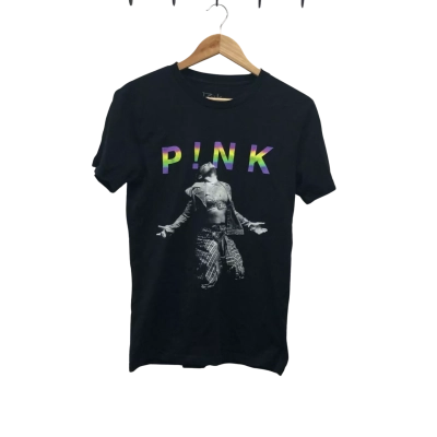 Pink Womens  Size S Short Sleeve 2024 Tour T-shirt Black  