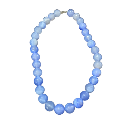 Hand Made Blue Beaded Necklace