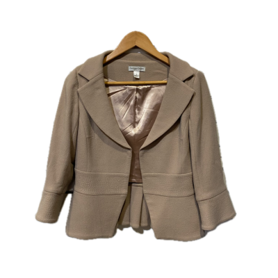 George Gross Womens Size 8 Blazer Beige / Off White 