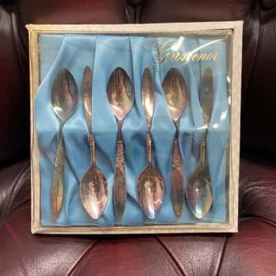 Vintage Grosvenor Set of 6 Teaspoons 