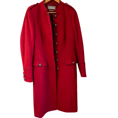 Jigsaw Womens  Size M Trenchcoat Red 