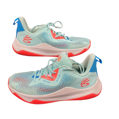 Under Armour Curry Hovr Splash 3 Mens  Size 10 Sneakers Blue / Coral / Other / Turquoise 