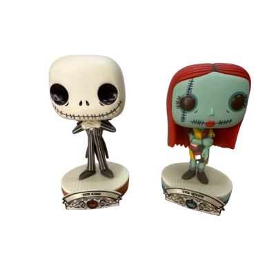 Pair pop vinyl Night before Christmas Jack Skellington & Sally unboxed