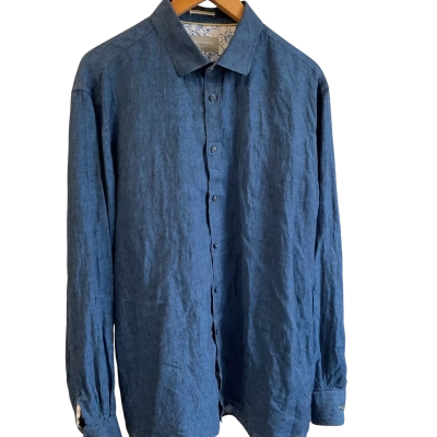 “James Harper” Collingwood - Mens  Size XXL Long Sleeve Shirt Blue 