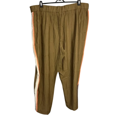 Asos Design Womens  Size 22 Wide Leg Pants Brown / Multicoloured 