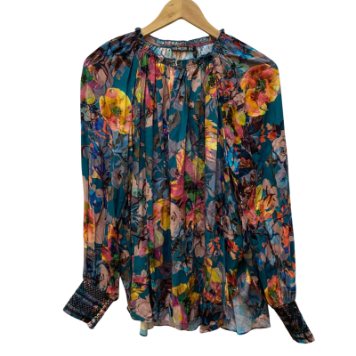 Fate & Becker Womens  Size 12 Long Sleeve Shirt Floral / Multicoloured 