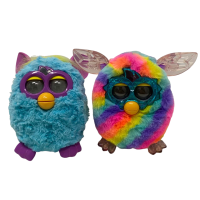 Furby Interactive Pair - Lagoona And Rainbow Crystal Boom