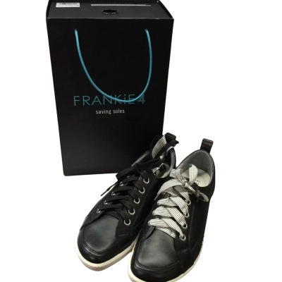 Frankie4 Womens  Size 11 Leather Sneakers Black  