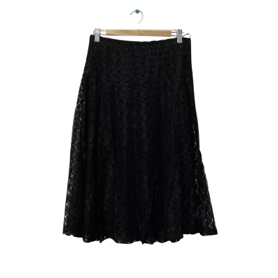 Noni B Womens  Size S Midi Skirt Black  
