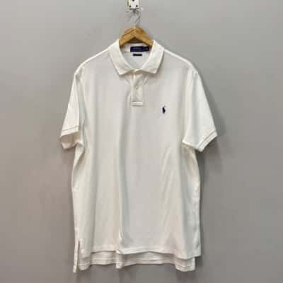 Polo Ralph Lauren Mens  Size XL Polo Shirt White 