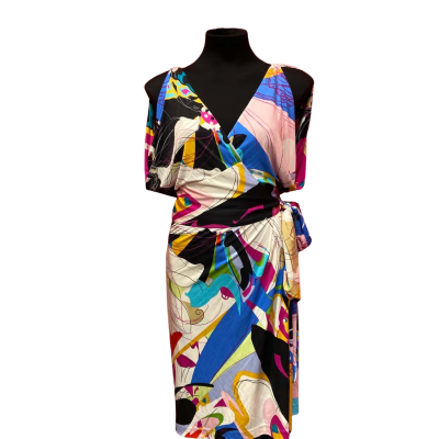 Diane Von Furstenberg Womens  Size 12 Multicoloured 70% Silk Dress